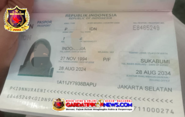 Bukti Passport TKW Berinisial  