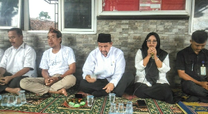 Pemdes Cihowe Gelar Halal Bihalal Bersama Kades Wahyudin Ketua TP. PKK