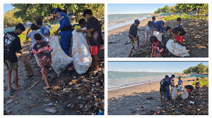 Polda NTB : Simponi Dit Polairud Bersama Generasi Maritim Bersihkan Pantai